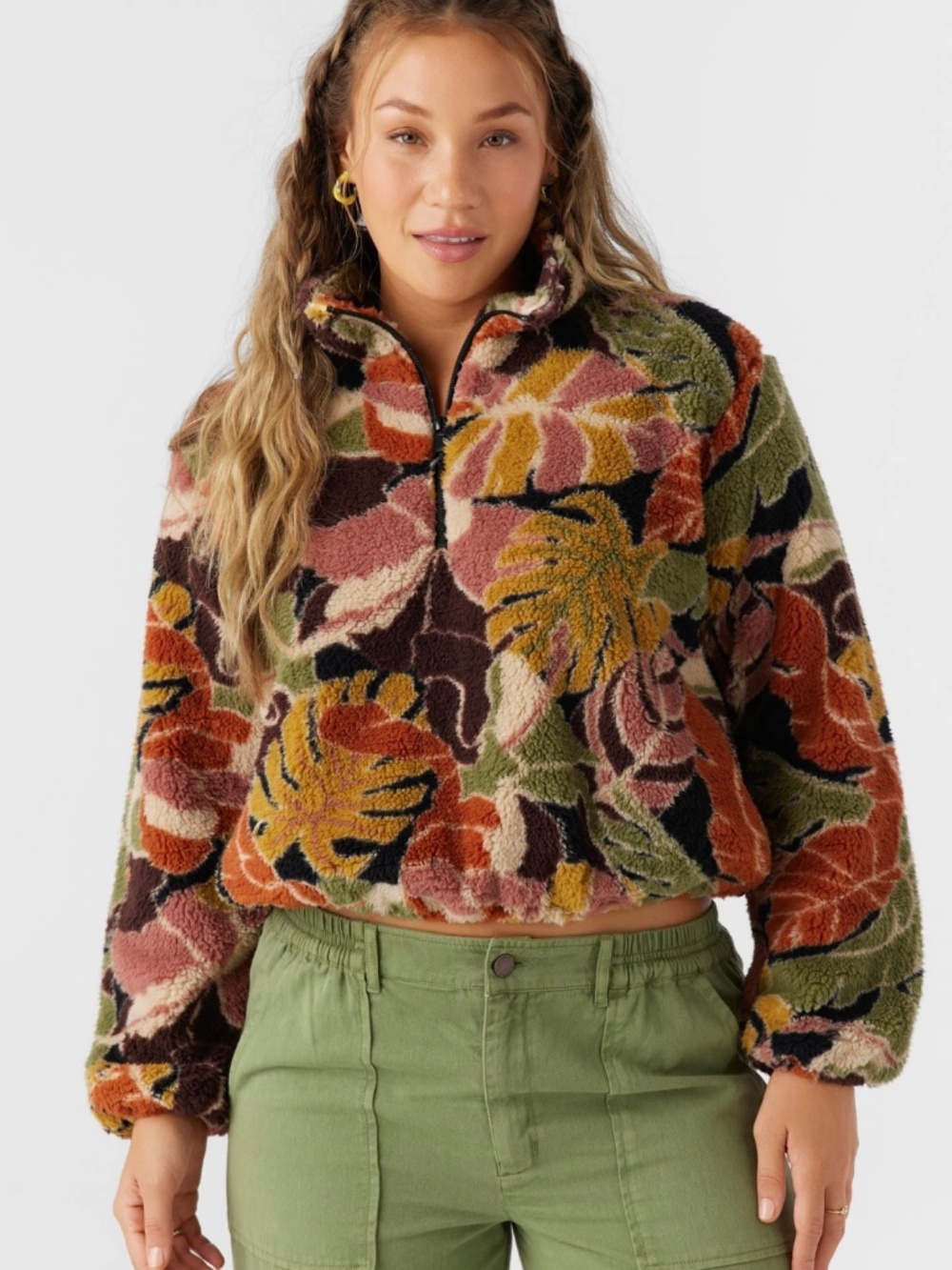 O’Neill Women’s KACEY HIGH PILE FLEECE PULLOVER